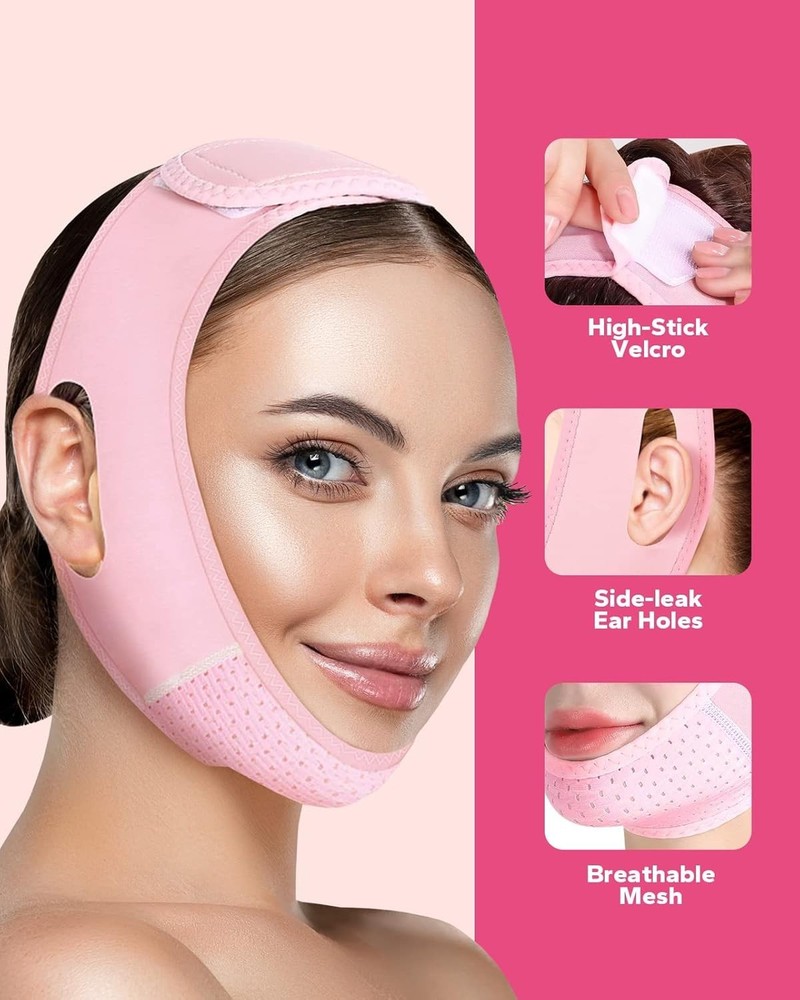 Washable Meto Chin Strap – High-Elasticity Face Strap for Double Chin Control