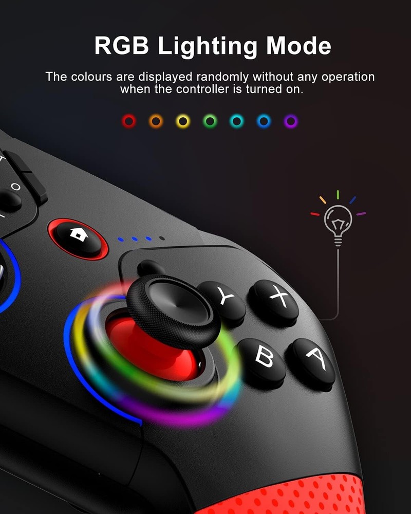 Switch Controller for Nintendo with Wake Up, Bluetooth Gamepad Remote Grip with