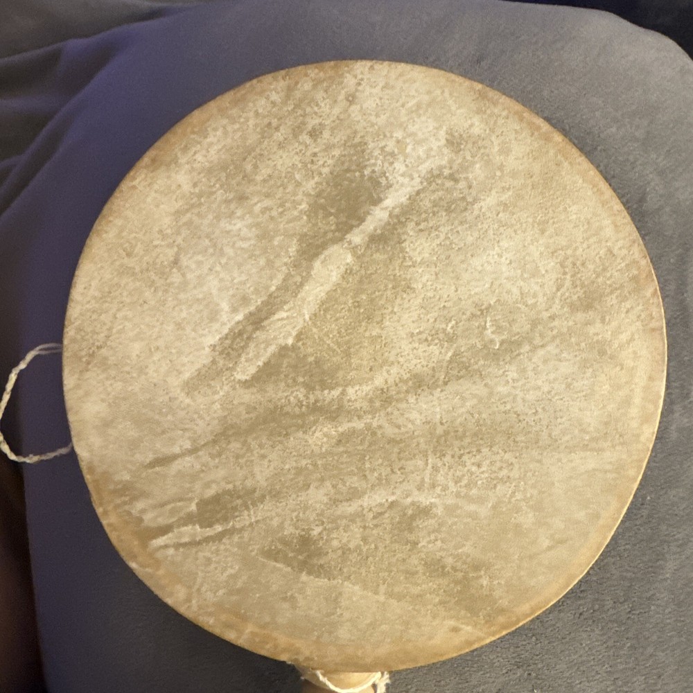 Monkey Drum 14” Long 7” Wide Hand Spin Musical Primitive