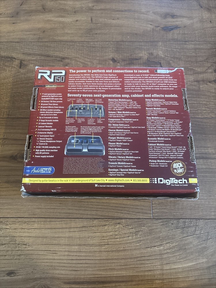 Digitech RP150 Effects Pedal Modeling Guitar Processor w/ Power Adapter