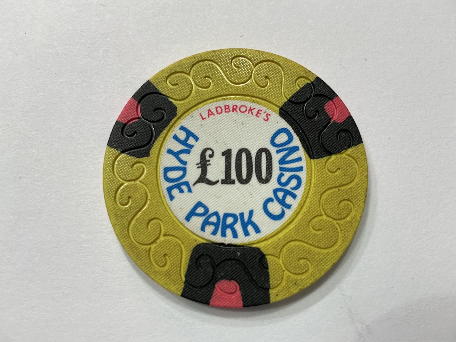 £100 Ladbroke’s Hyde Park Casino, London