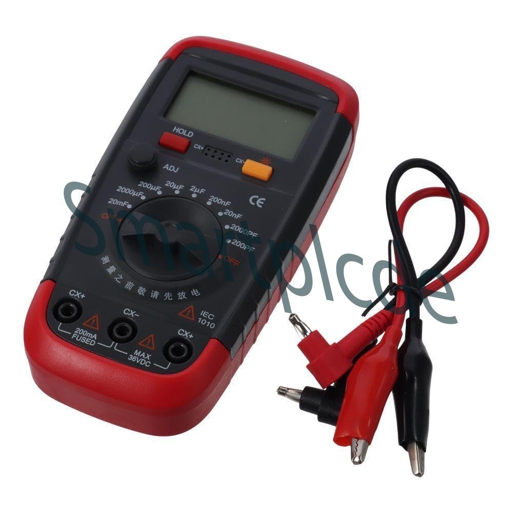 NEW Professional Capacitor Tester 200PF-20MF Handheld Digital Capacitance Meter