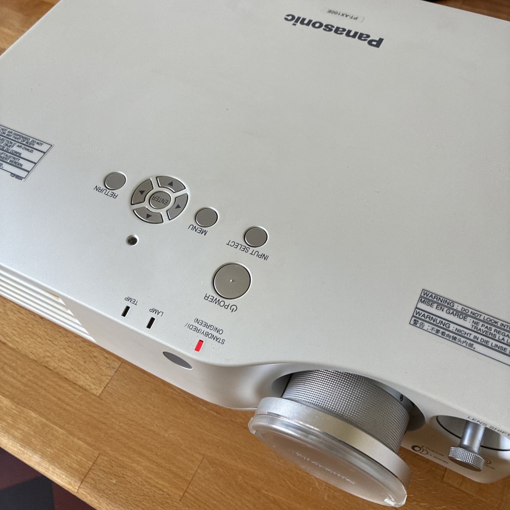Panasonic LCD Projector PT-AX100E Instructions and remote (Spares & Repairs)