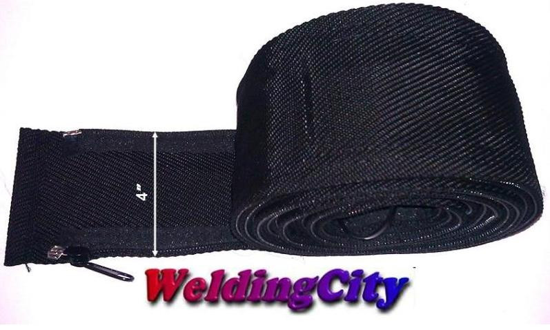 WeldingCity Cable Cover Nylon 24' (L) 4"(W) w/ Zipper TIG Welding Torch 18/20/26