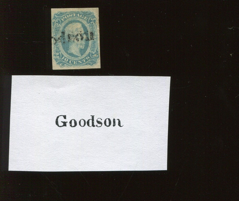 CSA 12 Used Stamp with GOODSON (VA) Straightline Cancel BX5182