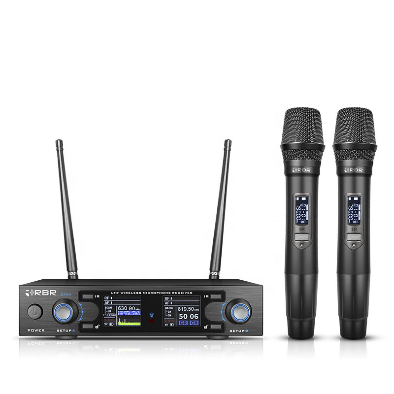 Rechargeable Handheld Design Digital Professional Wireless Microphone Mic System