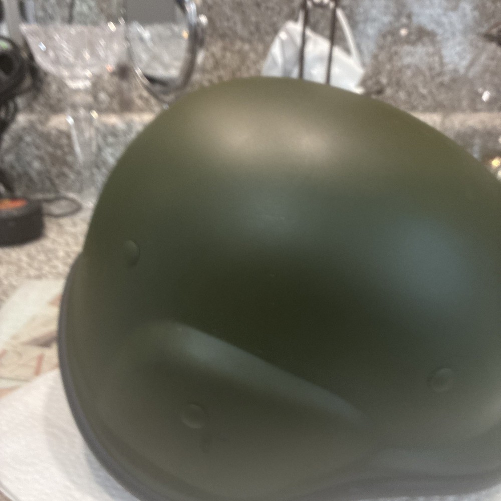 Airsoft Helmet Green ABS Plastic – Used