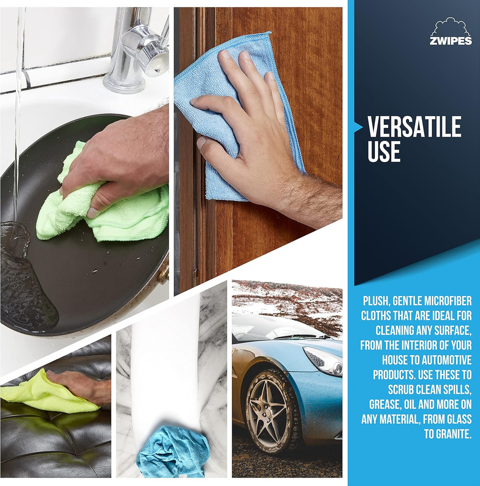 Microfiber Cleaning Cloths, 48 Pack