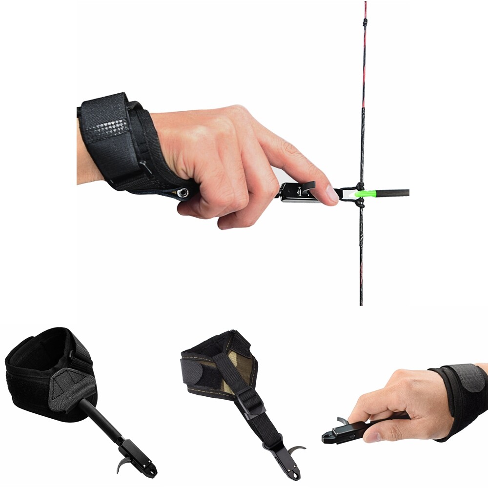 Wrist Caliper Release Aids Adjustable Trigger Wrist Strap 360° Rotating Caliper