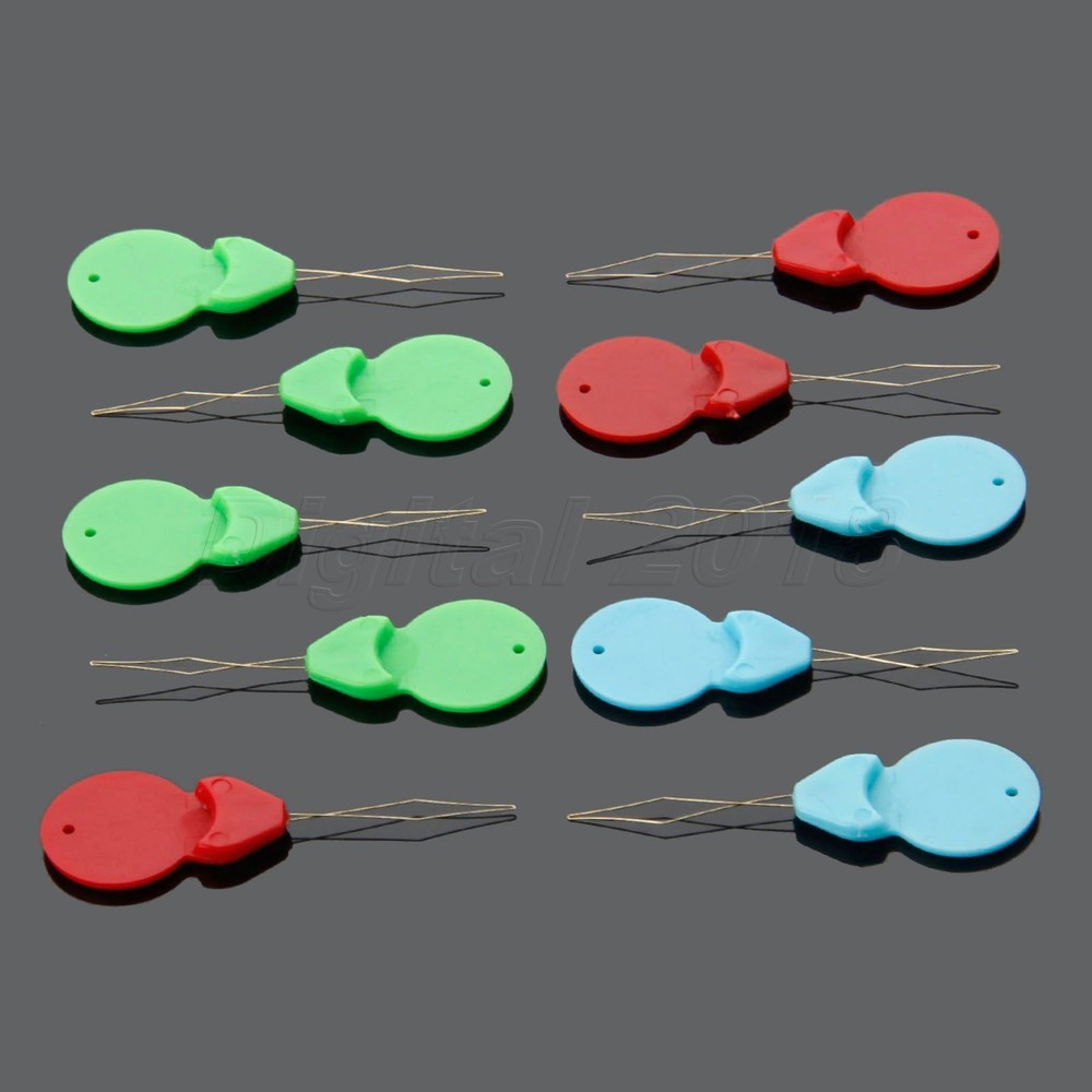 10x Plastic Needle Threader Wire Thread Sewing Machine Insert Hand Craft Tool
