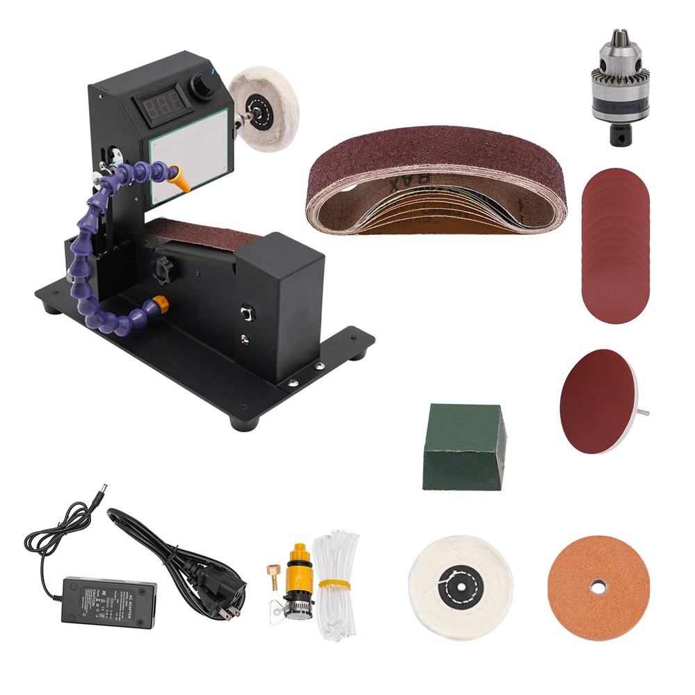 Desktop Mini Belt Sander Grinder Blade Sharpener Tool Table DIY Polishing Sander