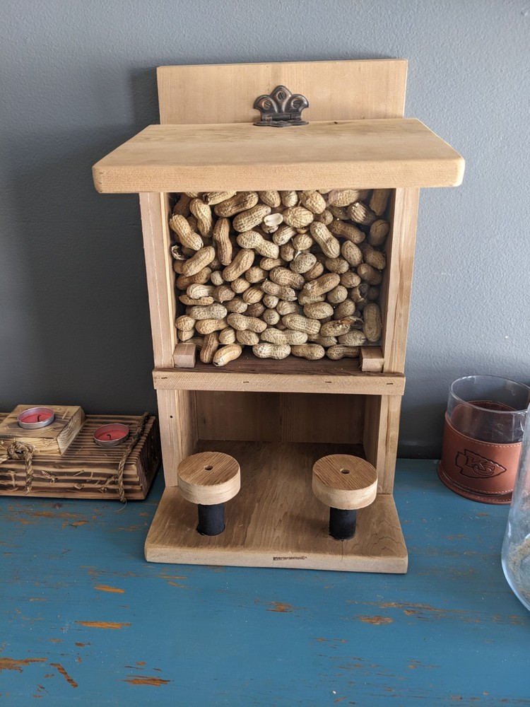 Reclaimed Wood Squirrel Feeder