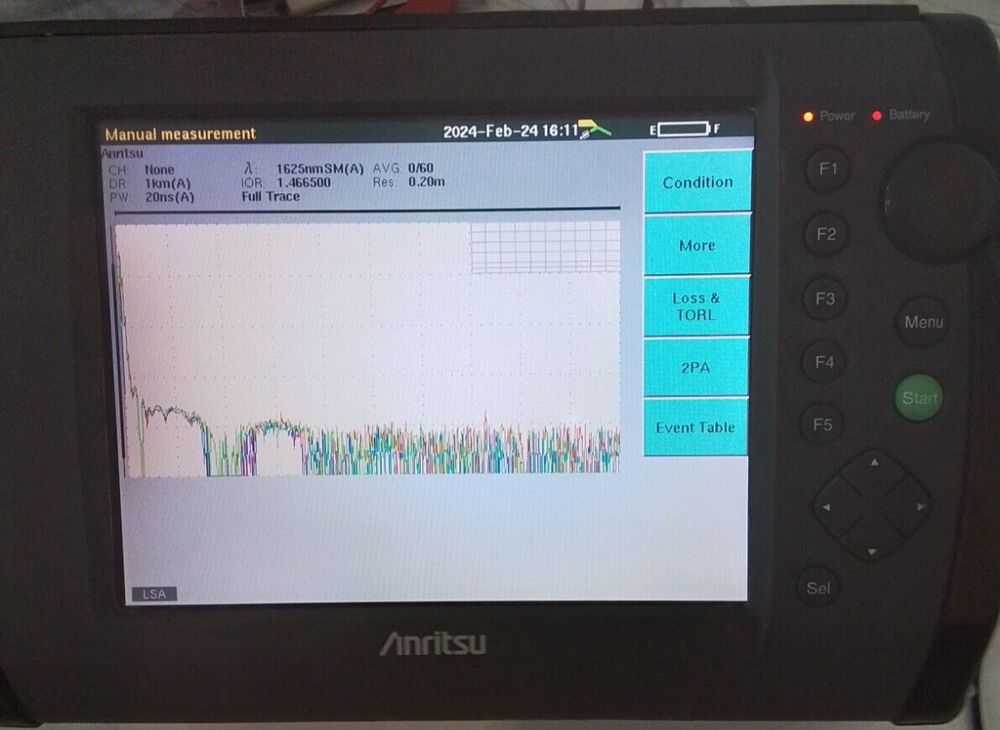Anritsu MW9076D1 Optical time Domain Reflectometer and mainframe