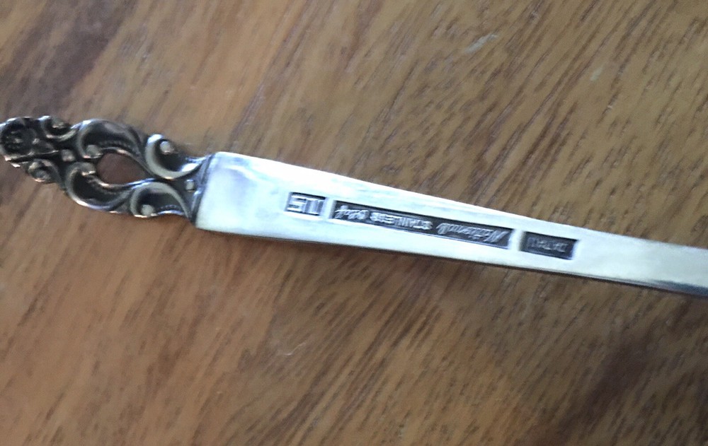 National OLAF Stainless Burnished Handle Flatware Gravy Sauce Spoon