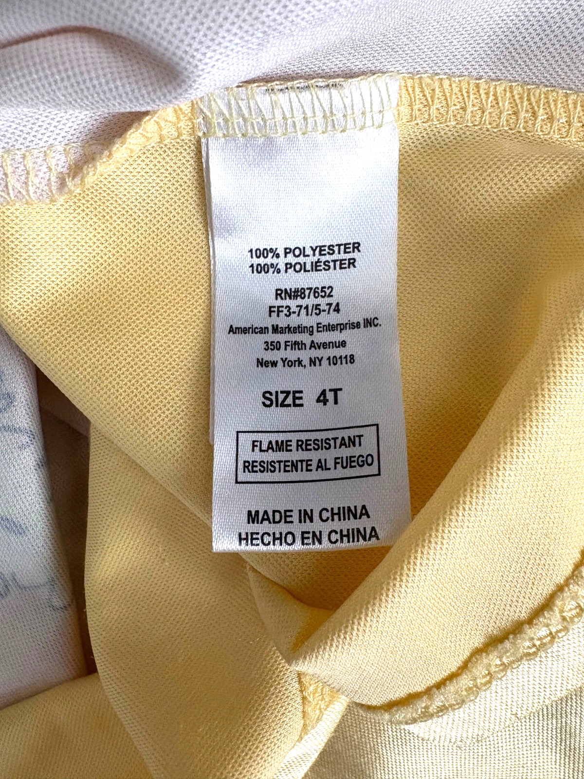 Disney Princess Snow White Dress-Up Costume Dress Girl Size 4T Colorful