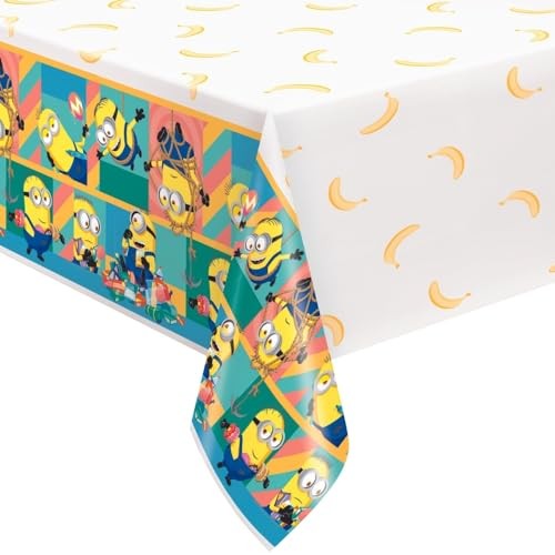 Unique Despicable Me Rectangular Plastic Tablecover 54" x 84"