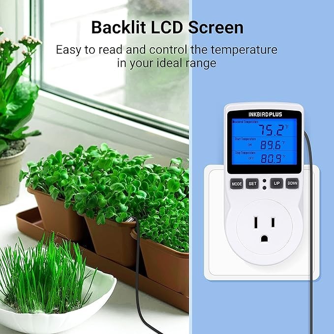 INKBIRD Outlets Thermostat Temperature Controller Socket Heating Cooling Timer