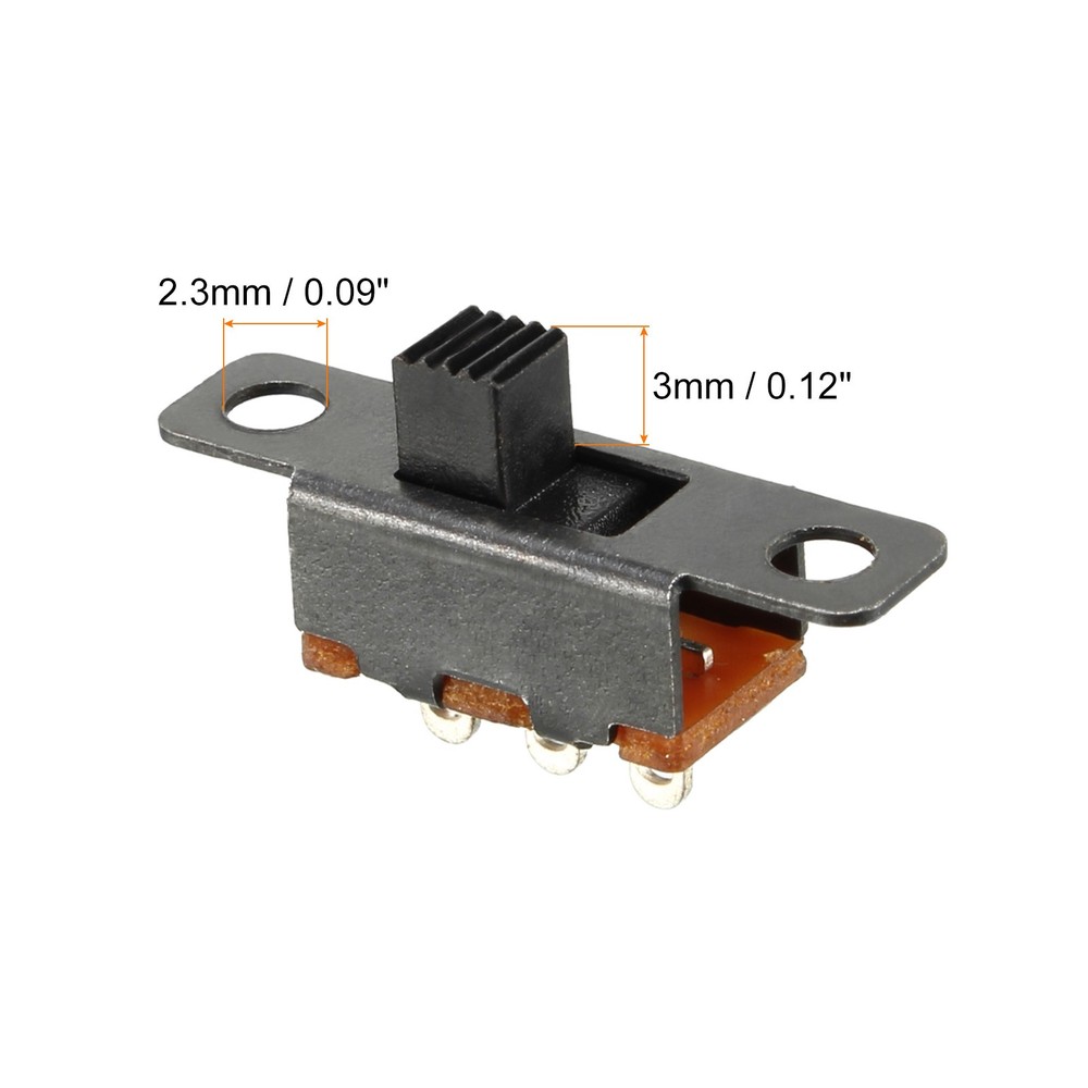 Toggle Switch Latching Slide Control 4 Pin 1P3T 6mm/50 Pcs