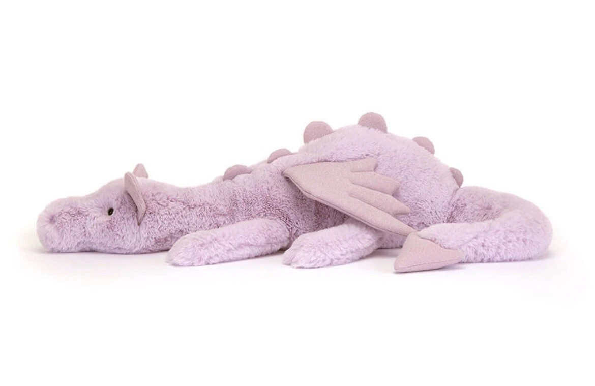Jellycat Plush Lavender Dragon Purple NWT !
