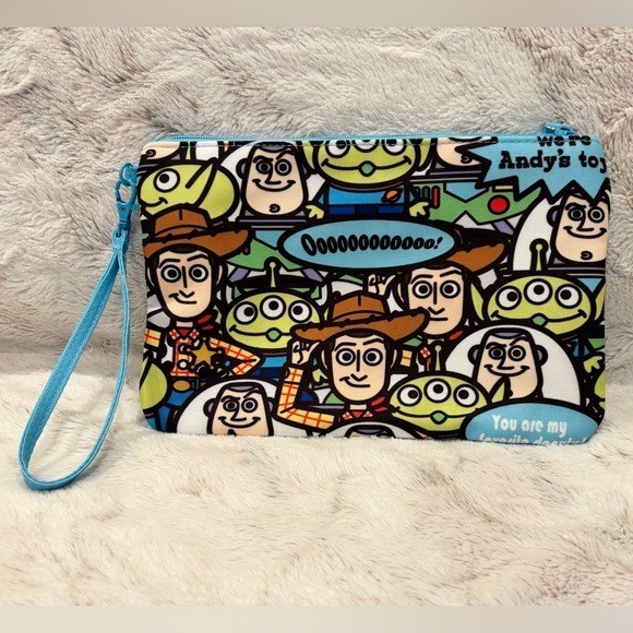 Disney Store Toy Story Wristlet Travel Bag Oh My Disney Woody Buzz