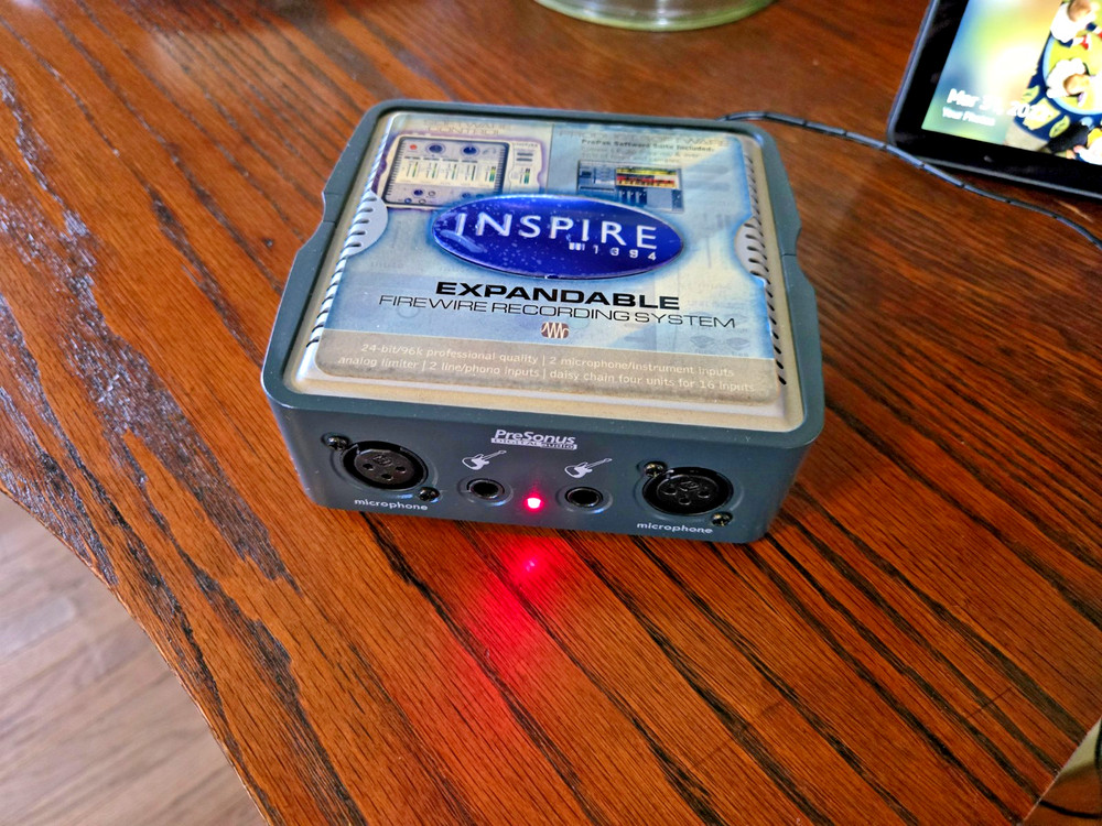 Inspire 1394, 4x4 FIREWIRE Computer Recording System - PreSonus w/Software Pack