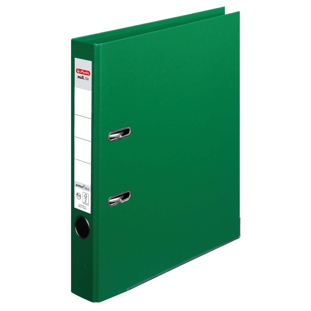 Herlitz 10834760 Binder – Ring Binders, Polypropylene (PP) (Green, A4)