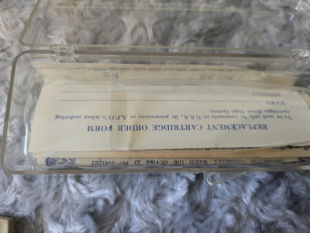 Vintage StaticMaster Brush With Instructions Certificate Plastic Case