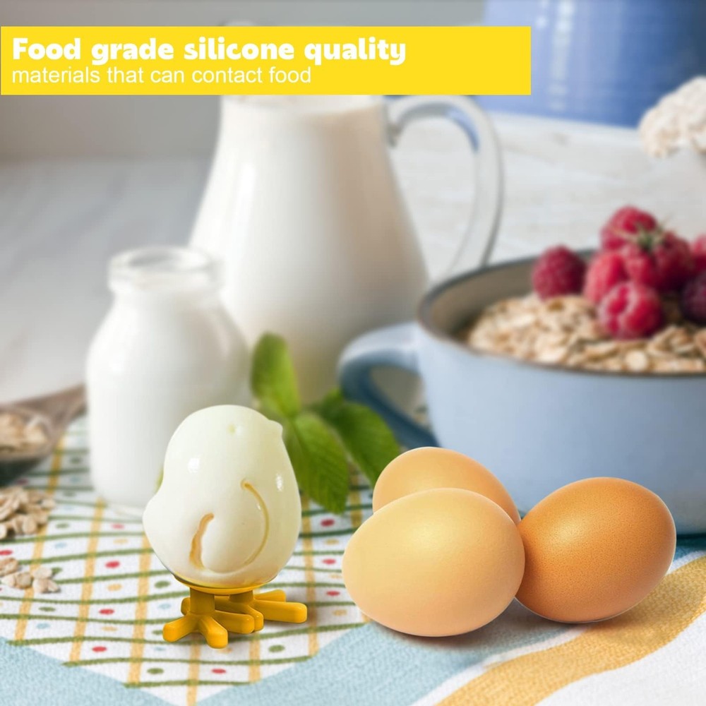 Creative Colorful Vibrant Durable Reusable Safe Flexible Chicken-shaped Egg Mold