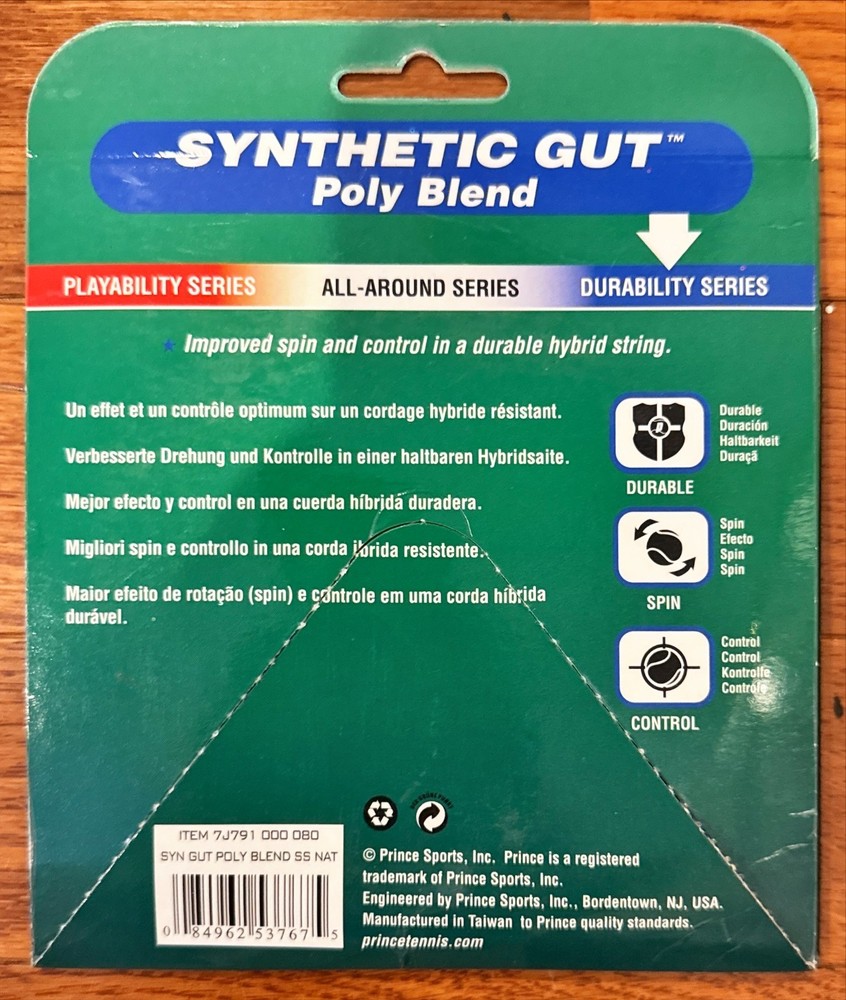 Prince Premier Synthetic Gut Poly Blend Tennis String - 2 Sets per Order