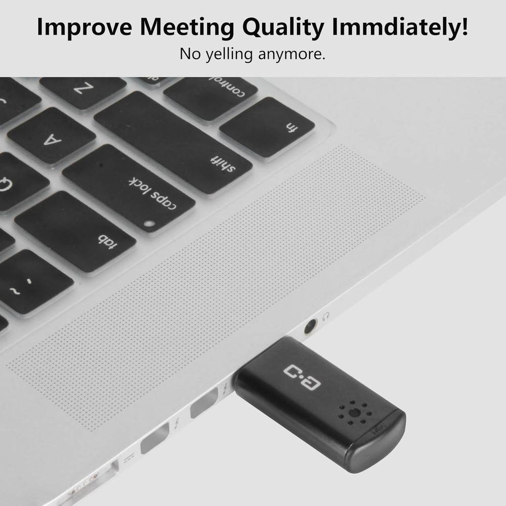 USB Microphone for Laptop and Desktop Computer, High Sensitivity for Clear Call,