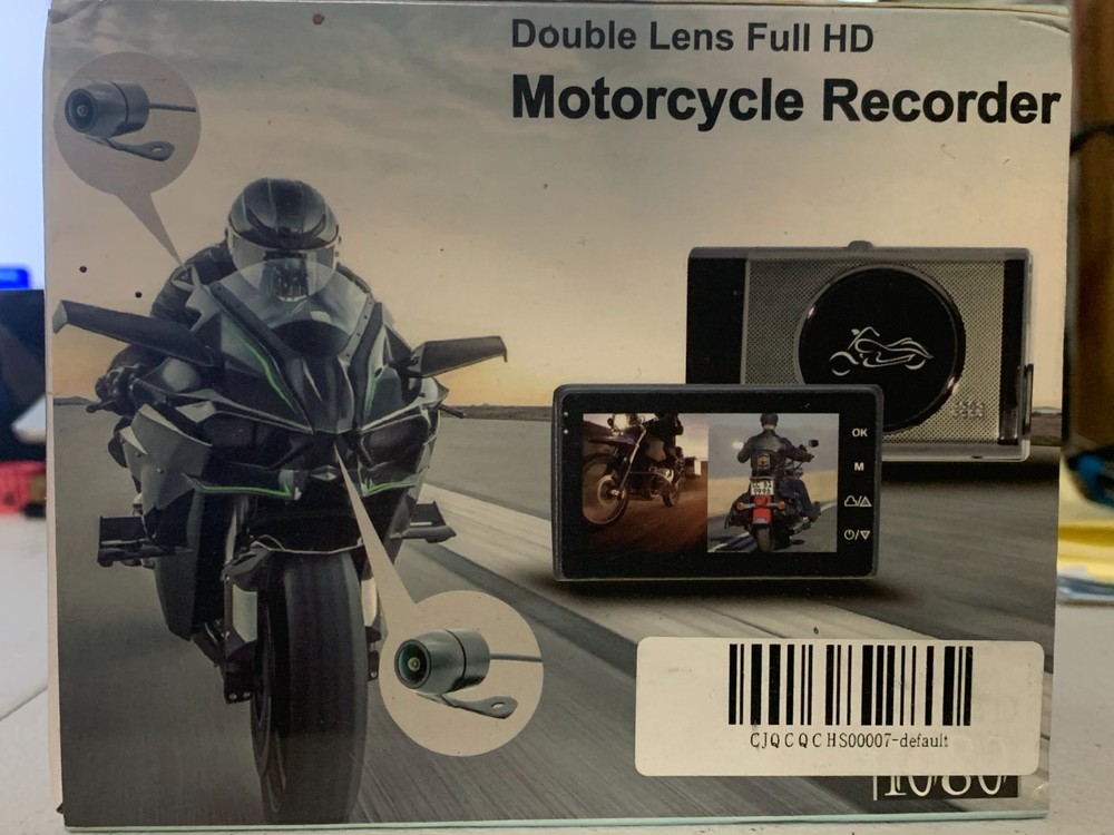Double Lens Full HD Motorcycle Recorder