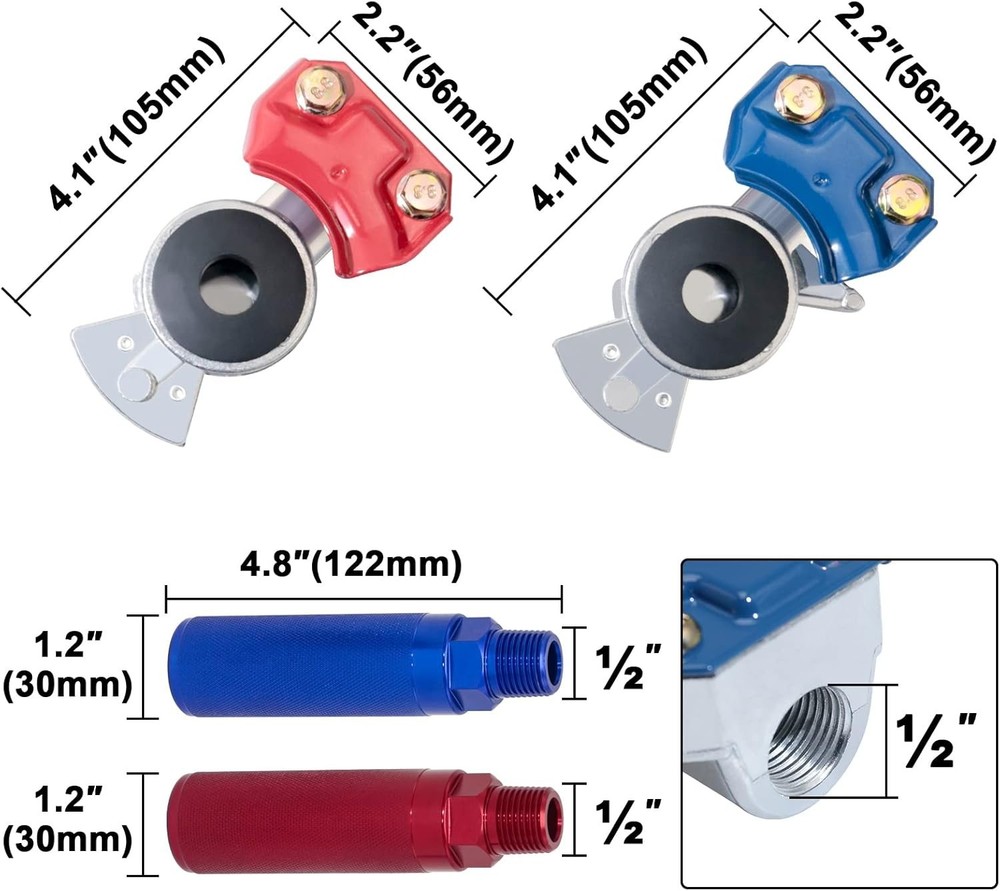 Enhanced Grip Glad Hand Set with Corrosion-Resistant Features for Heavy Vehicles