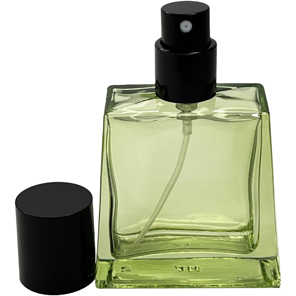 30ml 1oz colored glass empty perfume trapezoid spray bottles