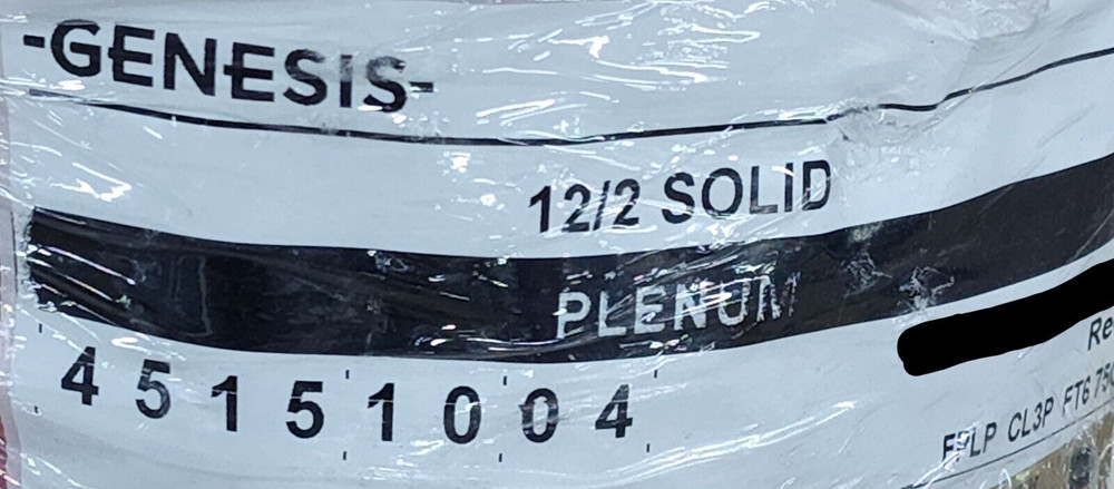 Southwire Genesis Cable 4515 12/2C Solid Plenum Fire Alarm Wire FPLP Red /50ft