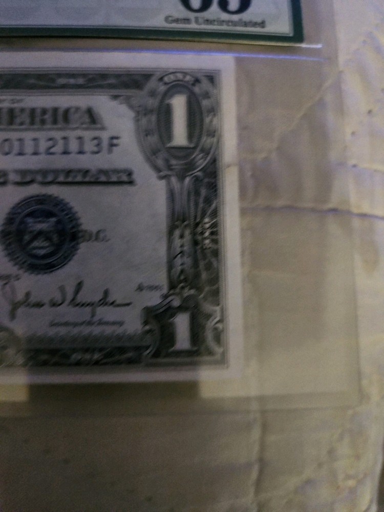 1935 D RARE ERROR MISALIGNED $1 SILVER CERTIFICATE Collectible