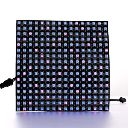 WS2812B RGB LED Digital Individually Addressable Panel Light 2pcs 16x16 Pixels
