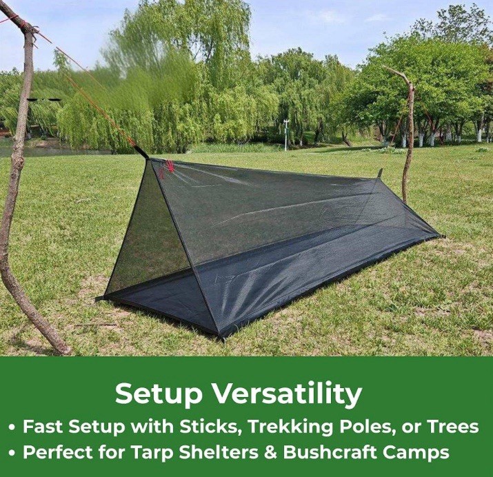Brand New VITAL Gear Ultralight Bug Bivy Backpacking Shelter - Hunting - Go Bag
