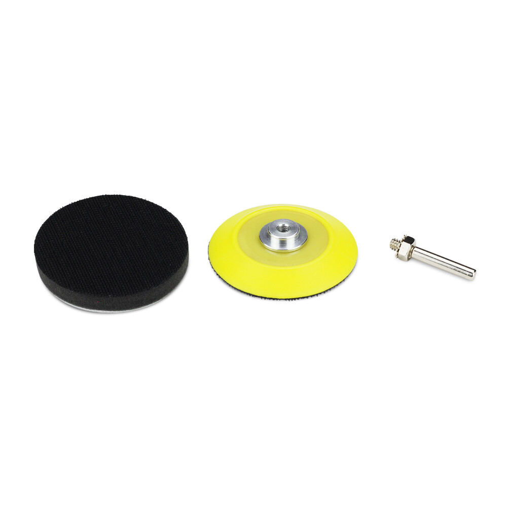3" Hook & Loop Sanding Disc Backing Pad Optional Foam Layer, 1/4" Shank - 2 Pack
