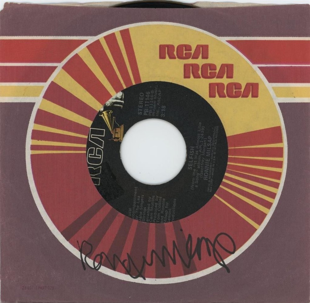 Ronnie Milsap- Signed Record Sleeve