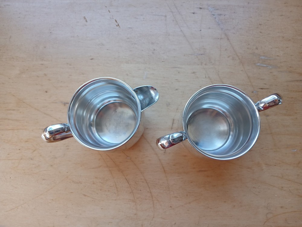 Antique Webster Co. Silver Plated Cream & Sugar Set