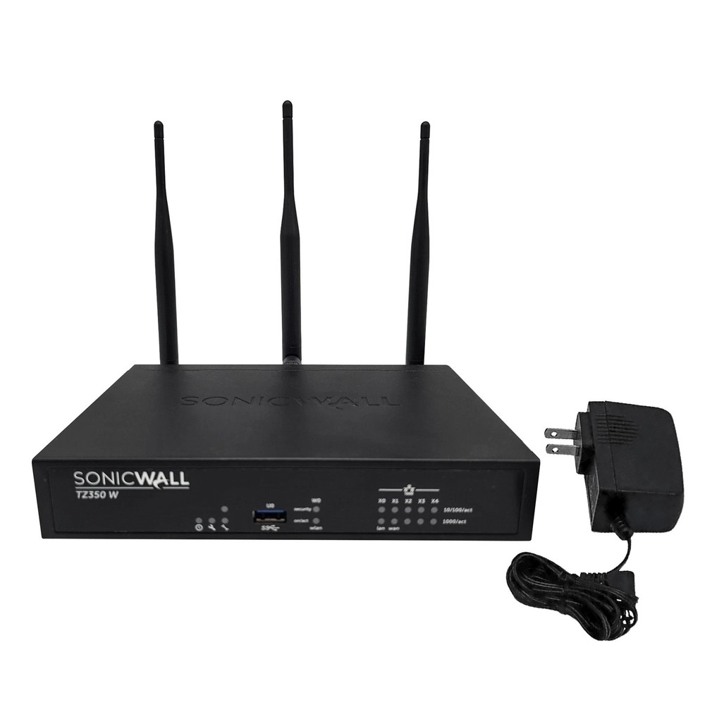 SonicWall TZ350W Wireless Network Security Appliance Firewall 02-SSC-1852