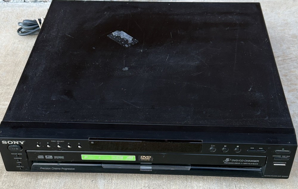 Sony DVP-NC665P - 5 Disc DVD CD Carousel Changer Player Component - NO POWER