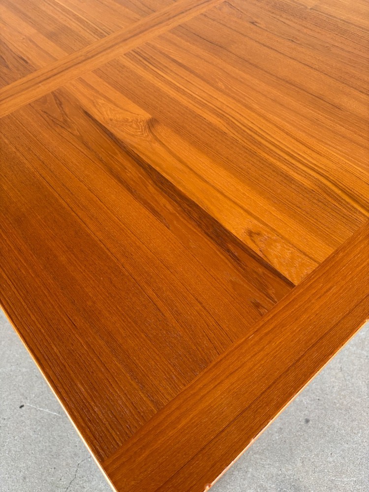 ANSAGER MOBLER 92 "DANISH MODERN TEAK TWIN LEAF EXTENSION DINING TABLE
