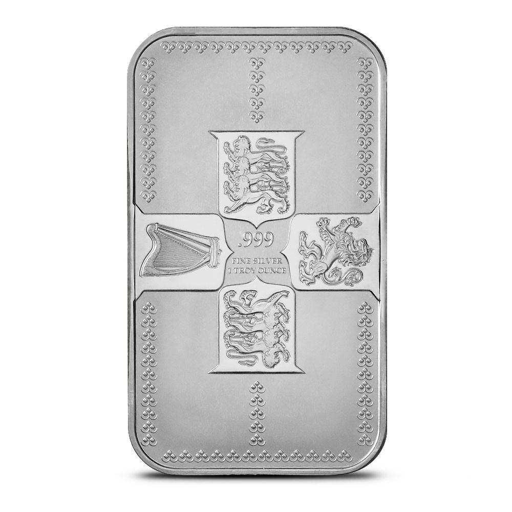 1 oz Gothic Crown Silver Bar (New)