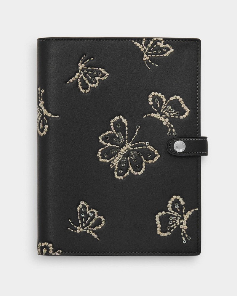 NWT Coach Notebook With Butterfly Print CCF42