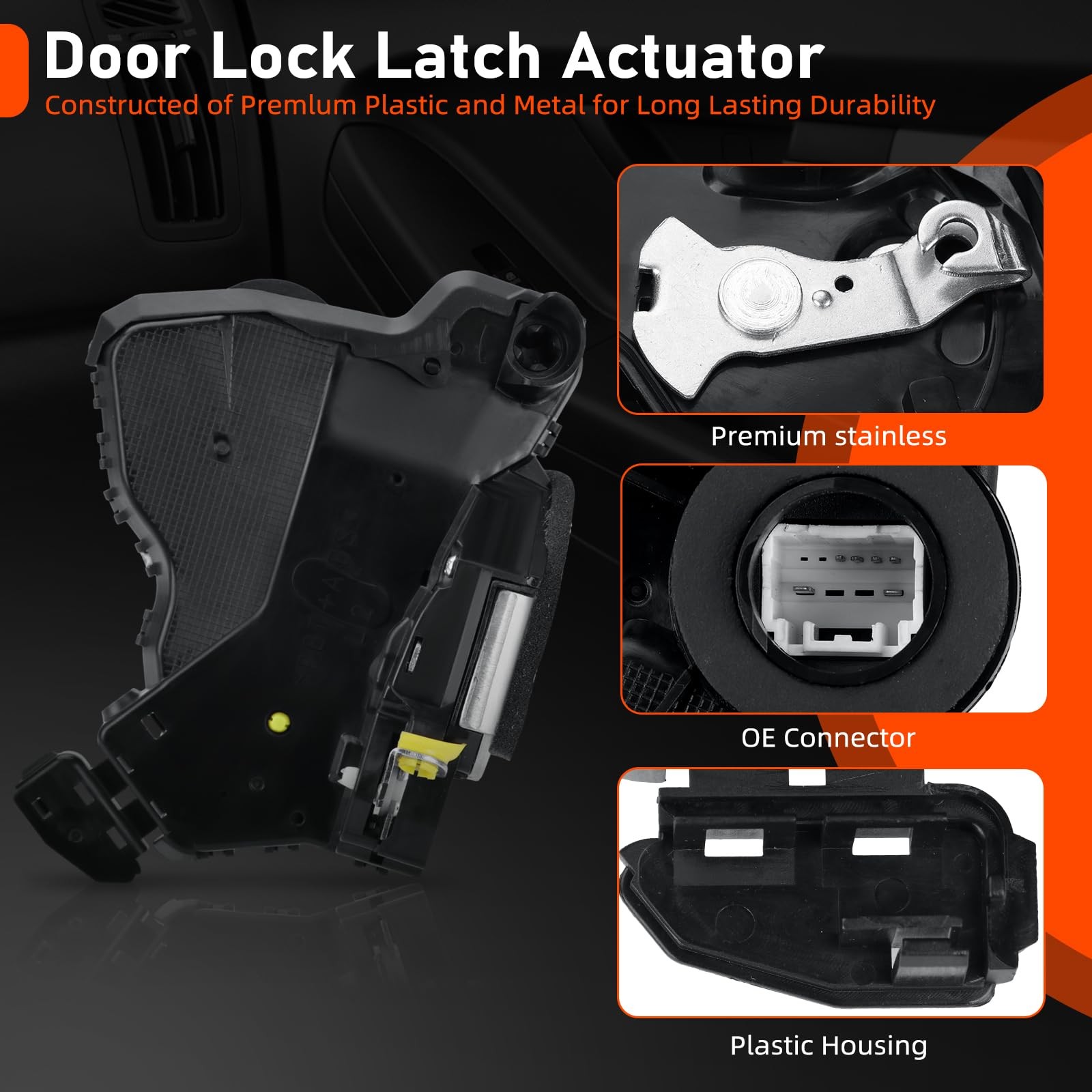 Door Lock Actuator,Front Left Driver Side Latch Assembly