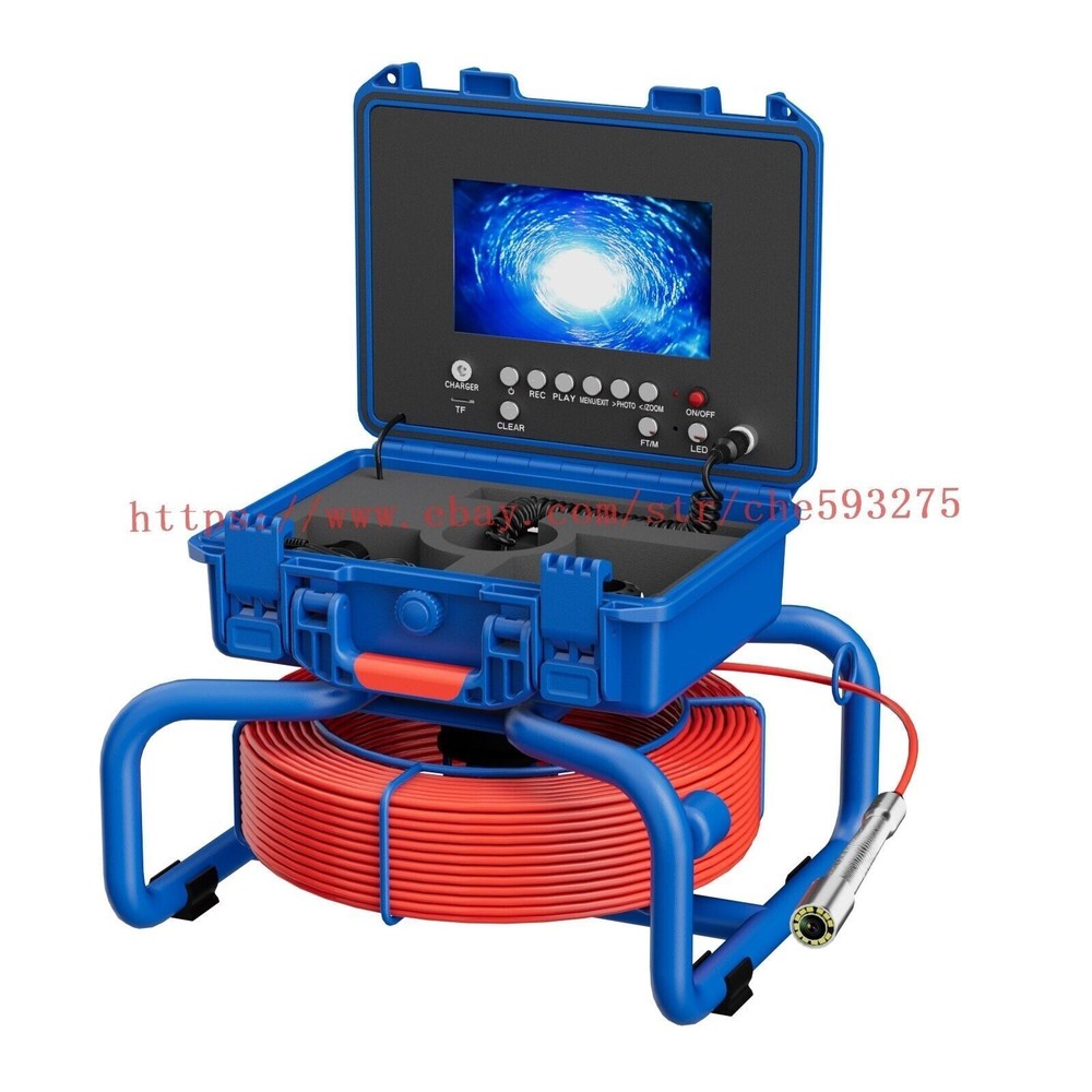 Sewer Inspection Camera with Meter Counter Pipe Drain Camera Self Leveling DVR