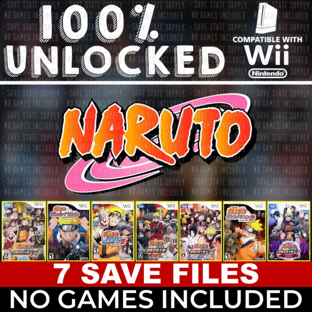 Naruto Shippuden Custom Order Wii GameCube Castlevania