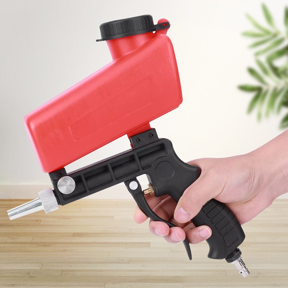 1/4" Pneumatic Sandblasting Machine Handheld Spray Mini Sandblaster Hand Tool
