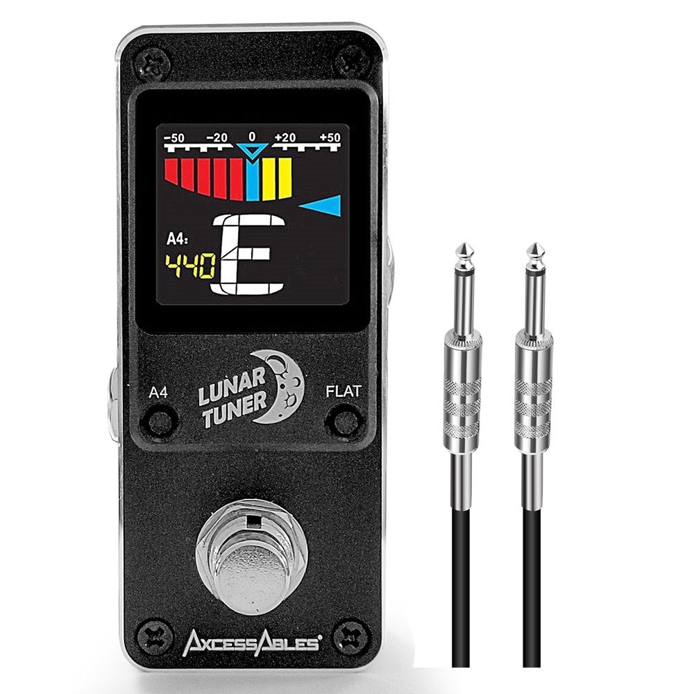 LUNAR TUNER Mini-Stomp Chromatic Digital Tuner w/ Cable